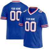 Custom Blue & Red Colors Design Sports Football Jersey