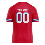 Custom Red & White Colors Design Sports Football Jersey FT01BB030902