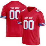 Custom Red & White Colors Design Sports Football Jersey