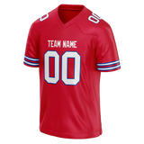 Custom Red & White Colors Design Sports Football Jersey FT01BB030902