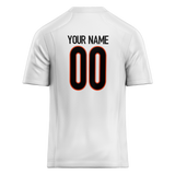 Custom White & Black Colors Design Sports Football Jersey FT01CB010201