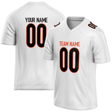 Custom White & Black Colors Design Sports Football Jersey FT01CB010201