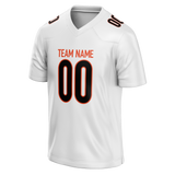 Custom White & Black Colors Design Sports Football Jersey FT01CB010201