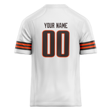 Custom White & Brown Colors Design Sports Football Jersey FT01CB010207