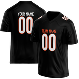 Custom Black & White Colors Design Sports Football Jersey FT01CB020102