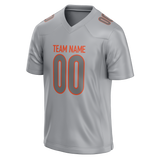 Custom Silver & Gray Colors Design Sports Football Jersey FT01CB040403