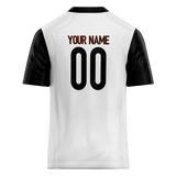 Custom White & Black Colors Design Sports Football Jersey FT01CB050201