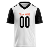 Custom White & Black Colors Design Sports Football Jersey FT01CB050201