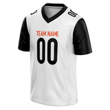 Custom White & Black Colors Design Sports Football Jersey FT01CB050201