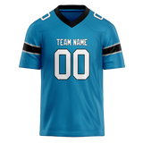 Custom Blue & Black Colors Design Sports Football Jersey FT01CP012001