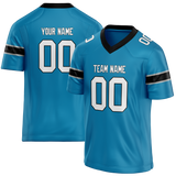 Custom Blue & Black Colors Design Sports Football Jersey