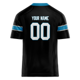 Custom Black & Blue Colors Design Sports Football Jersey FT01CP020120