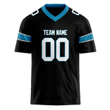 Custom Black & Blue Colors Design Sports Football Jersey FT01CP020120