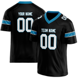 Custom Black & Blue Colors Design Sports Football Jersey