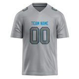 Custom Silver & Gray Colors Design Sports Football Jersey FT01CP040403