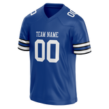 Custom Royal Blue & White Colors Design Sports Football Jersey FT01DC061902