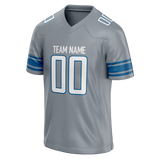 Custom Silver & Blue Colors Design Sports Football Jersey FT01DL030420