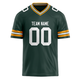 Custom Kelly Green & Gold Colors Design Sports Football Jersey FT01GBP011513