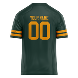 Custom Kelly Green & Gold Colors Design Sports Football Jersey FT01GBP031513