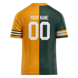 Custom Kelly Green & Gold Colors Design Sports Football Jersey FT01GBP041513