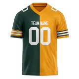 Custom Kelly Green & Gold Colors Design Sports Football Jersey FT01GBP041513