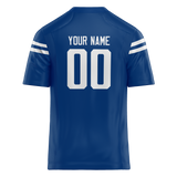 Custom Royal Blue & White Colors Design Sports Football Jersey FT01IC011902