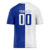 Custom Royal Blue & White Colors Design Sports Football Jersey FT01IC041902