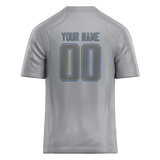 Custom Silver & Gray Colors Design Sports Football Jersey FT01IC060403