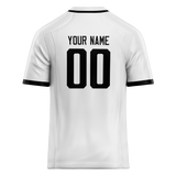 Custom White & Black Colors Design Sports Football Jersey FT01JJ030201