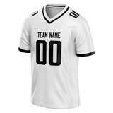 Custom White & Black Colors Design Sports Football Jersey FT01JJ030201