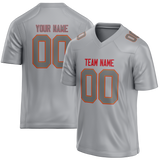 Custom Silver & Gray Colors Design Sports Football Jersey FT01KCC050403