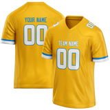 Custom Yellow & White Colors Design Sports Football Jersey