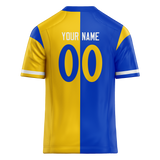 Custom Blue & Yellow Colors Design Sports Football Jersey FT01LAR042012