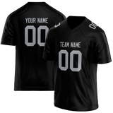 Custom Black & Silver Colors Design Sports Football Jersey FT01LVR010104