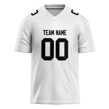 Custom White & Black Colors Design Sports Football Jersey FT01LVR020201