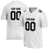 Custom White & Black Colors Design Sports Football Jersey FT01LVR020201