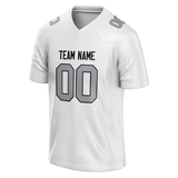 Custom White & Gray Colors Design Sports Football Jersey FT01LVR030203