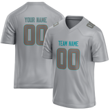 Custom Silver & Gray Colors Design Sports Football Jersey FT01MD070403