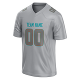 Custom Silver & Gray Colors Design Sports Football Jersey FT01MD070403