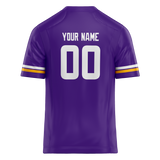 Custom Purple & White Colors Design Sports Football Jersey FT01MV012302