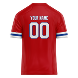 Custom Red & White Colors Design Sports Football Jersey FT01NEP030902