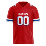 Custom Red & White Colors Design Sports Football Jersey FT01NEP030902