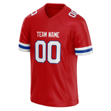 Custom Red & White Colors Design Sports Football Jersey FT01NEP030902