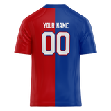 Custom Red & Royal Blue Colors Design Sports Football Jersey FT01NEP040919