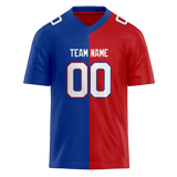 Custom Red & Royal Blue Colors Design Sports Football Jersey FT01NEP040919