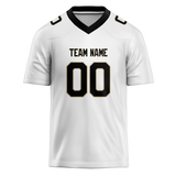 Custom White & Black Colors Design Sports Football Jersey FT01NOS020201