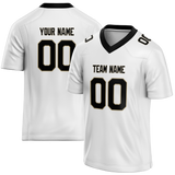 Custom White & Black Colors Design Sports Football Jersey FT01NOS020201