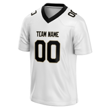 Custom White & Black Colors Design Sports Football Jersey FT01NOS020201