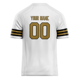 Custom White & Cream Colors Design Sports Football Jersey FT01NOS030205