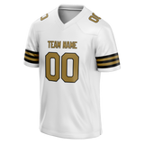 Custom White & Cream Colors Design Sports Football Jersey FT01NOS030205